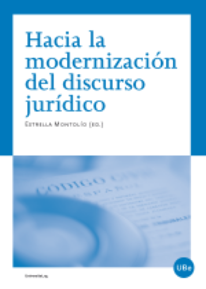 Montolío (ed.): Hacia la modernización del discurso jurídico